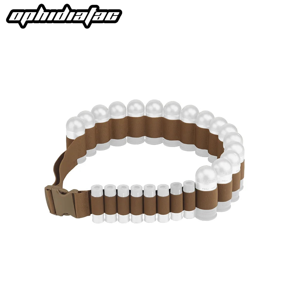 Bandoulière Tactique Ophidian 16-Round – Porte-Grenades et Cartouches de 2ga pour Chasse, Paintball et Activités Outdoor BLACKBEARD OUTDOOR INDUSTRIES