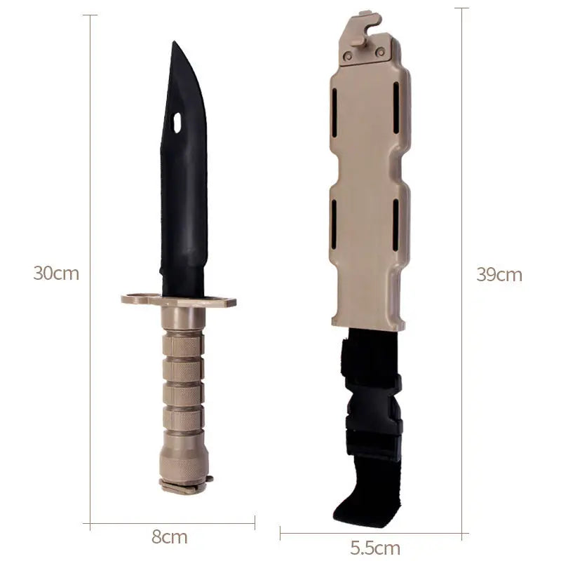 Couteau M9 en Caoutchouc – Réplique pour Airsoft, Entraînement, Arts Martiaux, Cosplay & Halloween Ma boutique