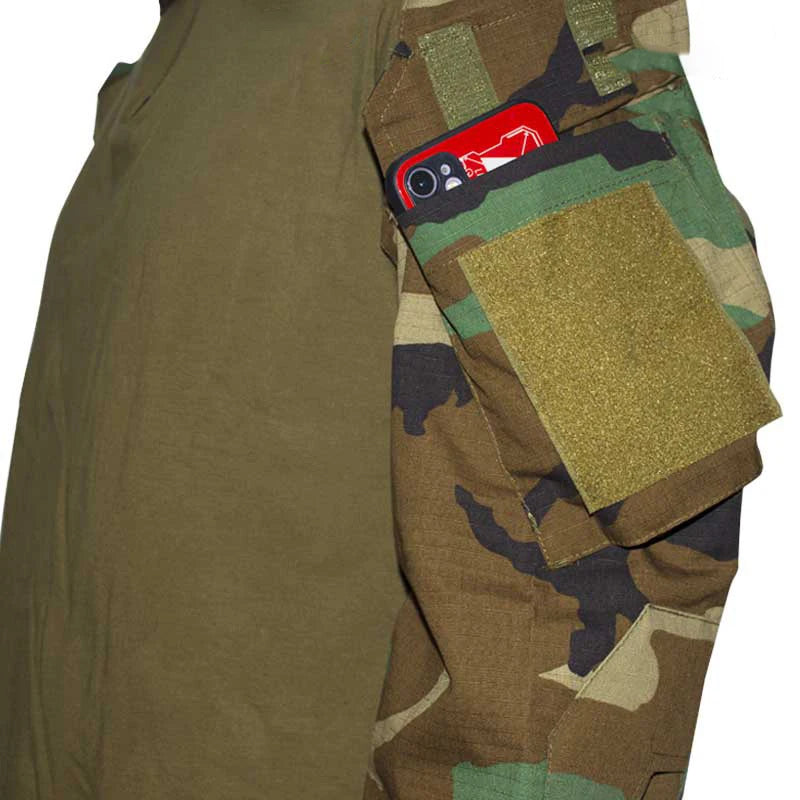 🪖 Chemise de Combat Camouflage Homme – TOMITANY Airsoft | Paintball | Randonnée | Tactique | Manches longues - BLACKBEARD OUTDOOR INDUSTRIES