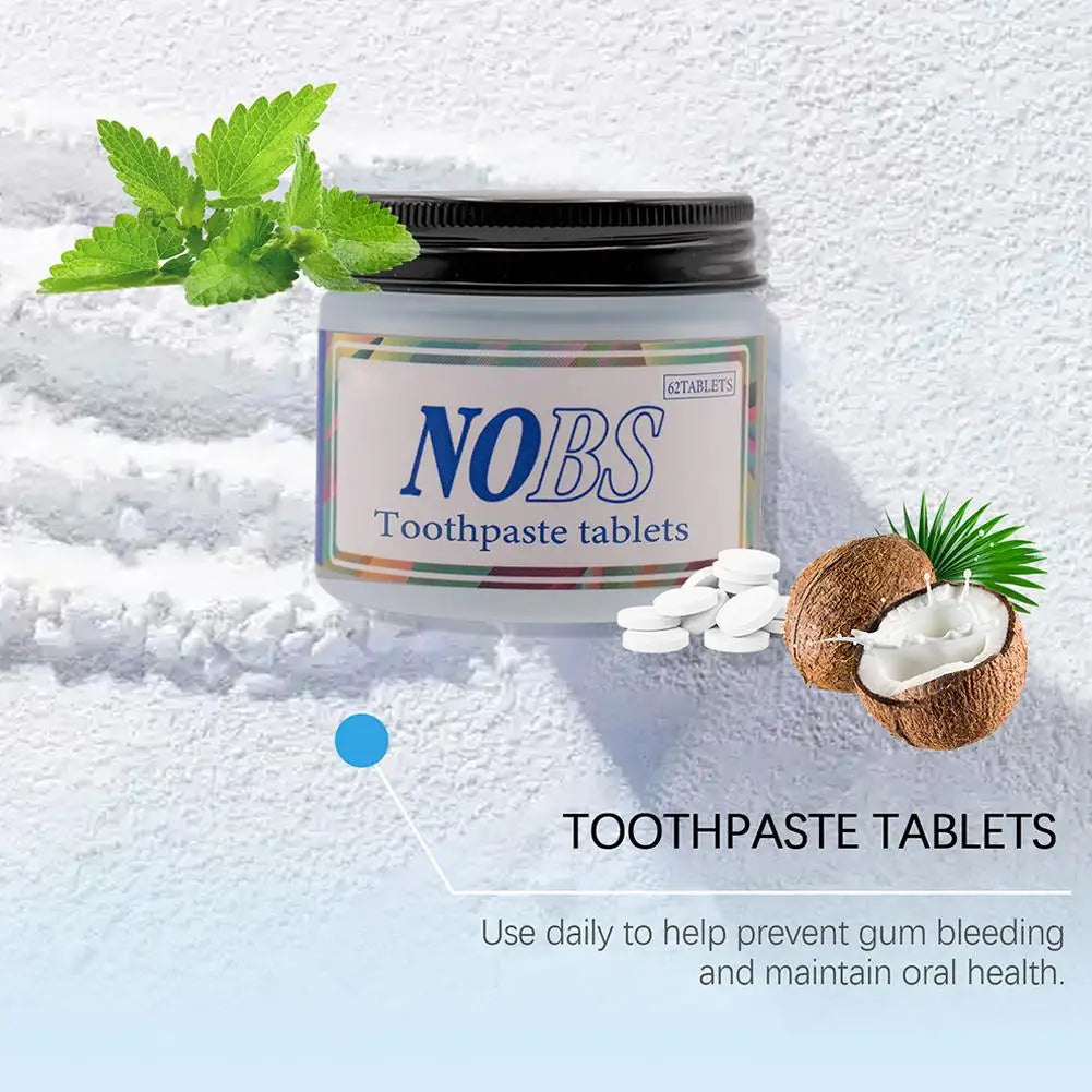 Comprimés Dentifrice à Croquer – 62 Pastilles Menthe Fraîche - BLACKBEARD OUTDOOR INDUSTRIES