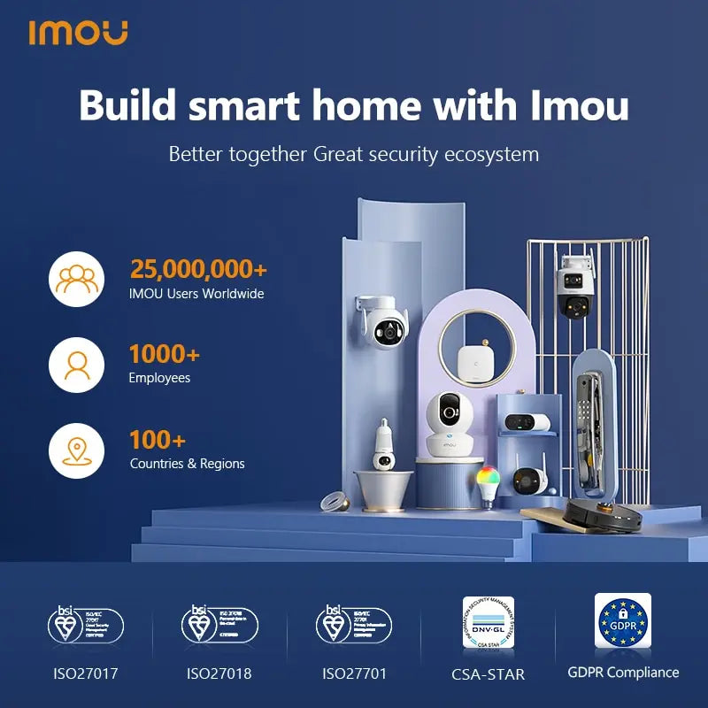 Caméra de Surveillance Wi-Fi Intérieure IMOU Ranger 2C – 2MP/4MP – Vision Nocturne – Détection Humaine – 360° – Audio Bidirectionnel – Sirène Intégrée Ma boutique