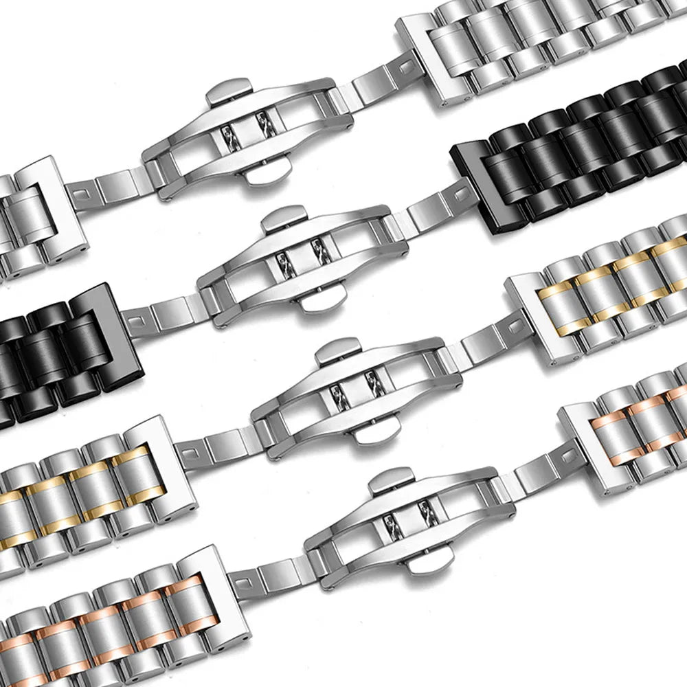 Bracelet en Acier Inoxydable pour Apple Watch – Bandes Métalliques pour iWatch Ultra / Series 10/9/8/7/6/5/4/3/SE BLACKBEARD OUTDOOR INDUSTRIES