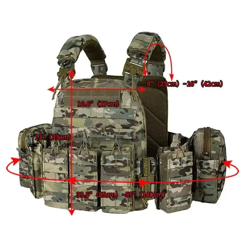 YAKEDA chaleco Plate Carrier Vest Quick Release 1000D Nylon Molle Ma boutique