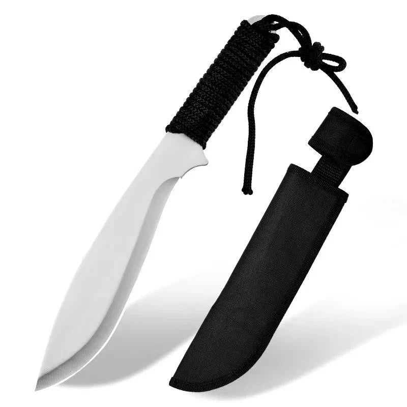 Couteau de Poche à Lame Fixe avec Fourreau en Acier Inoxydable Couteau portable haute dureté pour activités en extérieur - BLACKBEARD OUTDOOR INDUSTRIES
