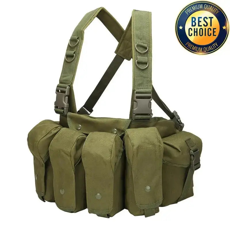 Chest Rig Tactique Universel – 7 Poches – Tissu Renforcé 800D Ma boutique