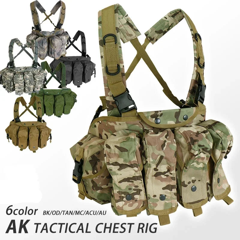Chest Rig Tactique AK – Léger, Modulable et Haute Capacité Ma boutique
