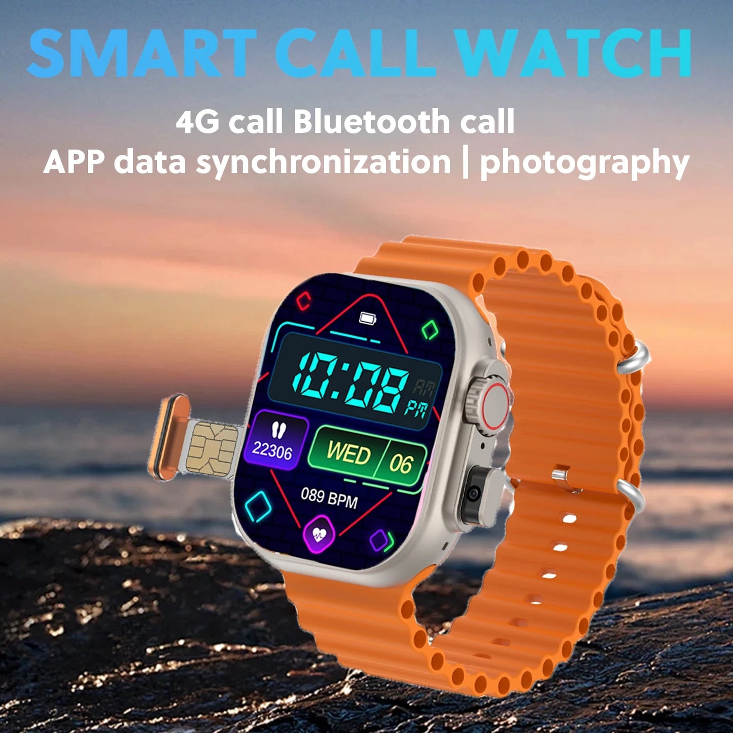Montre Connectée 2025 PENGAGAR T83 4G — GPS, Android/iOS, Caméra, ECG - BLACKBEARD OUTDOOR INDUSTRIES