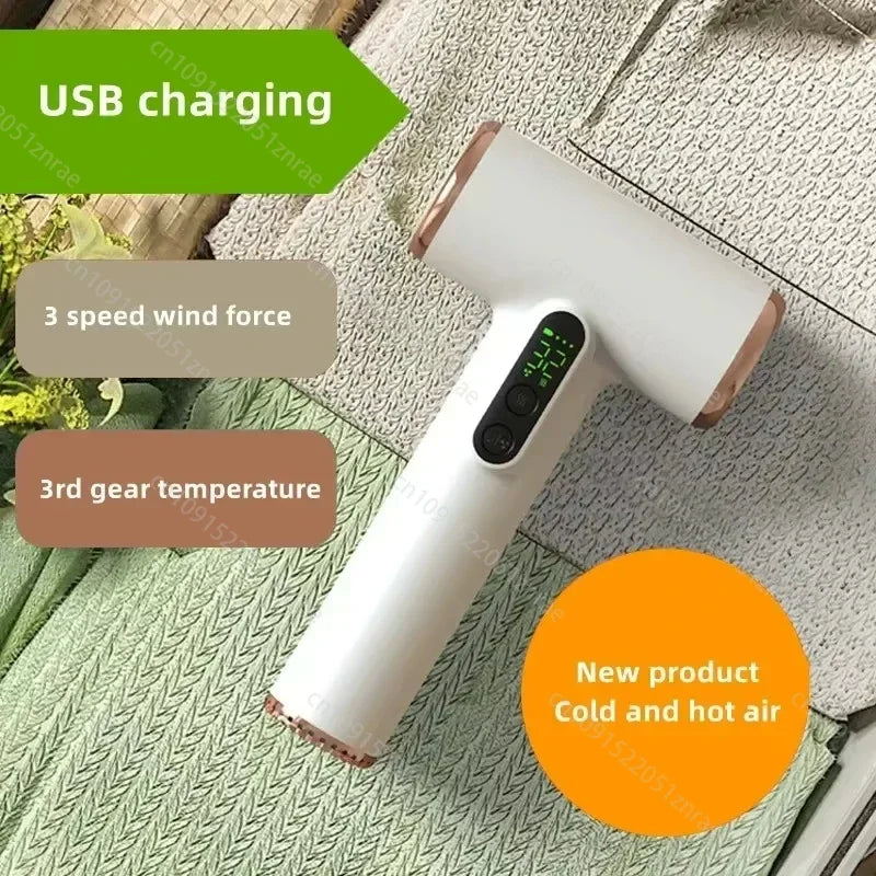 Sèche-Cheveux Sans Fil USB Portable Rechargeable – Vent Puissant, Faible Bruit, 3 Vitesses avec Écran LCD - BLACKBEARD OUTDOOR INDUSTRIES