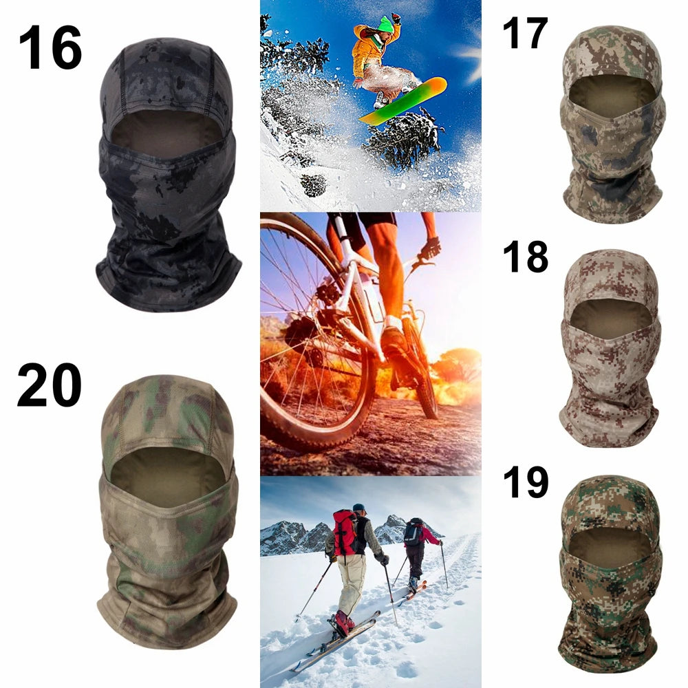 Balaclava Camouflage Multicam – Masque Intégral pour Ski, Cyclisme, Chasse, Airsoft et Plein Air - BLACKBEARD OUTDOOR INDUSTRIES