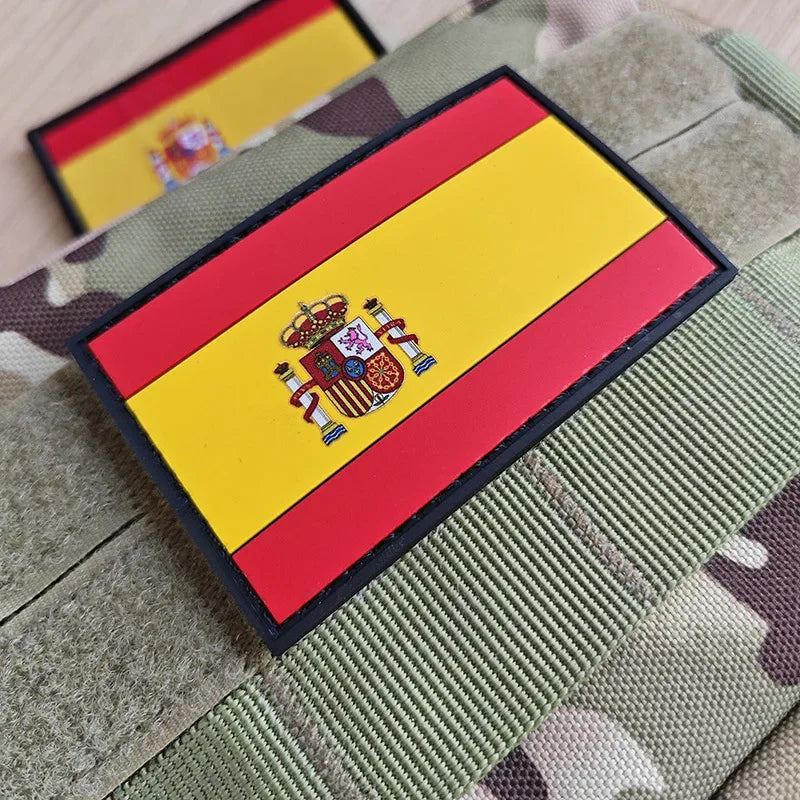 Patch Brodé Drapeau Espagnol – Patch Velcro 3D Écologique, Idéal pour Vêtements, Sacs, Accessoires et DIY - BLACKBEARD OUTDOOR INDUSTRIES
