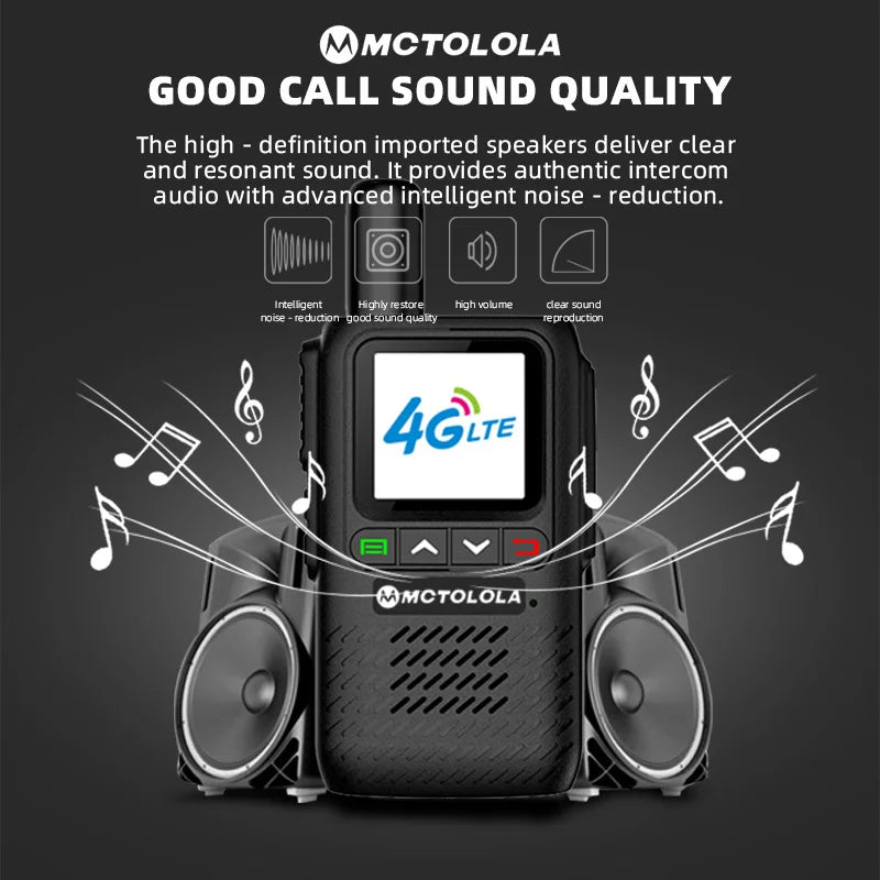 MOTOLOLA MT-888 Talkie-Walkie 4G/5G PoC - Communication à Portée Mondiale - BLACKBEARD OUTDOOR INDUSTRIES