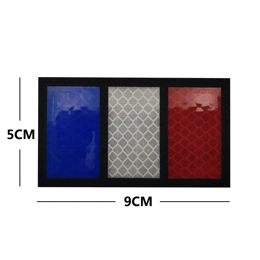 Patch Drapeau France IR Réfléchissant – Badge Tactique Brodé pour Casquette, Sac, Brassard - BLACKBEARD OUTDOOR INDUSTRIES