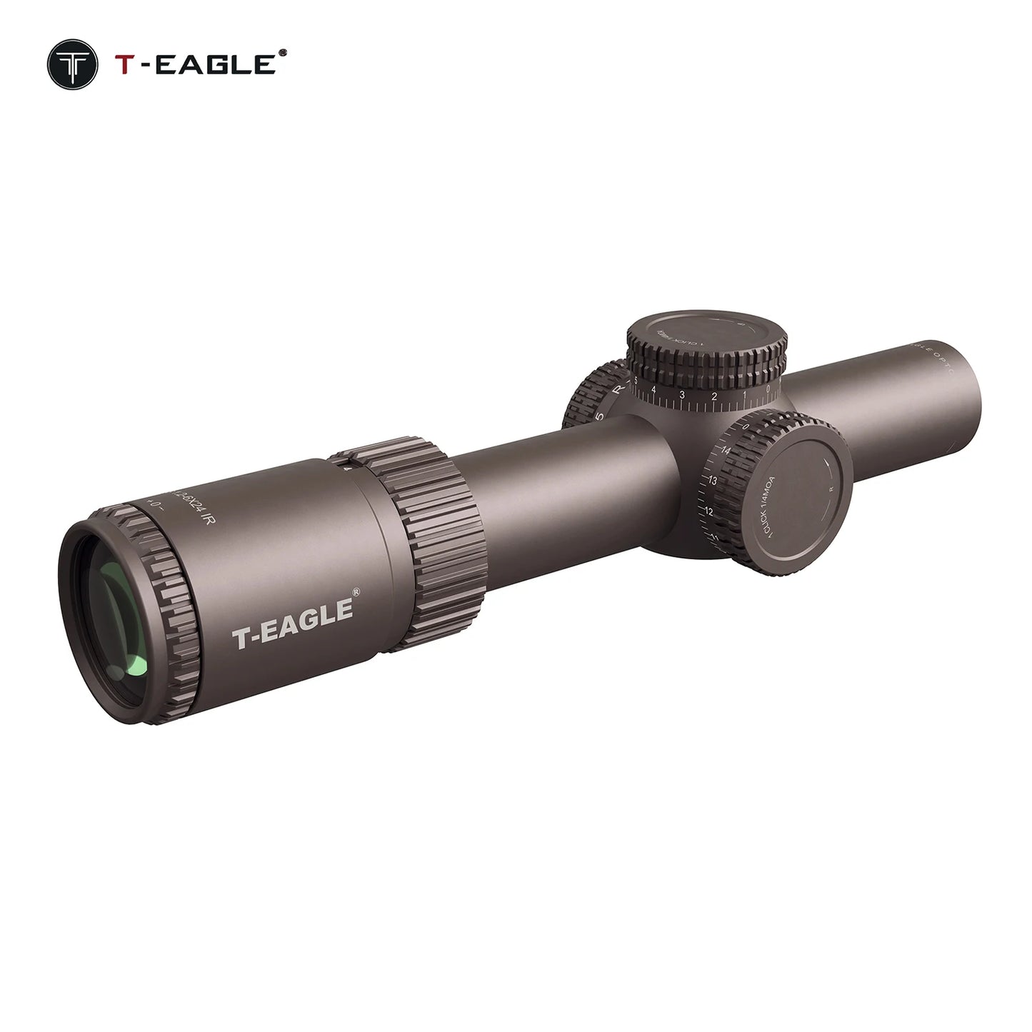 T-EAGLE EOS 1.2-6x24 IR - Lunette de Précision Tactique pour Fusil de Chasse avec Réticule Illuminé, Viseur Collimateur et Support Picatinny - BLACKBEARD OUTDOOR INDUSTRIES