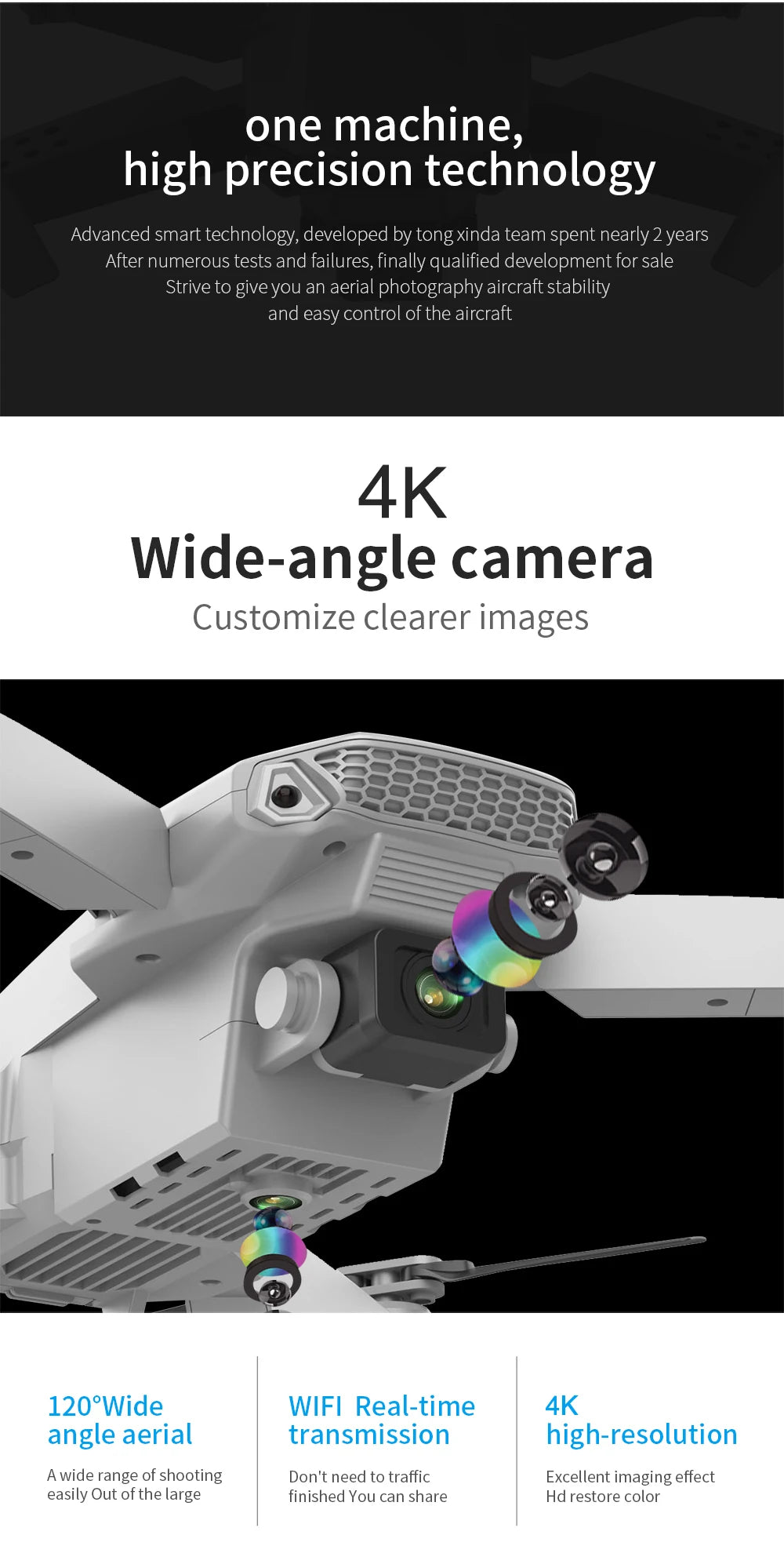 KBDFA 2025 E88 Professional Wide Angle RC HD 4K Camera drone Ma boutique