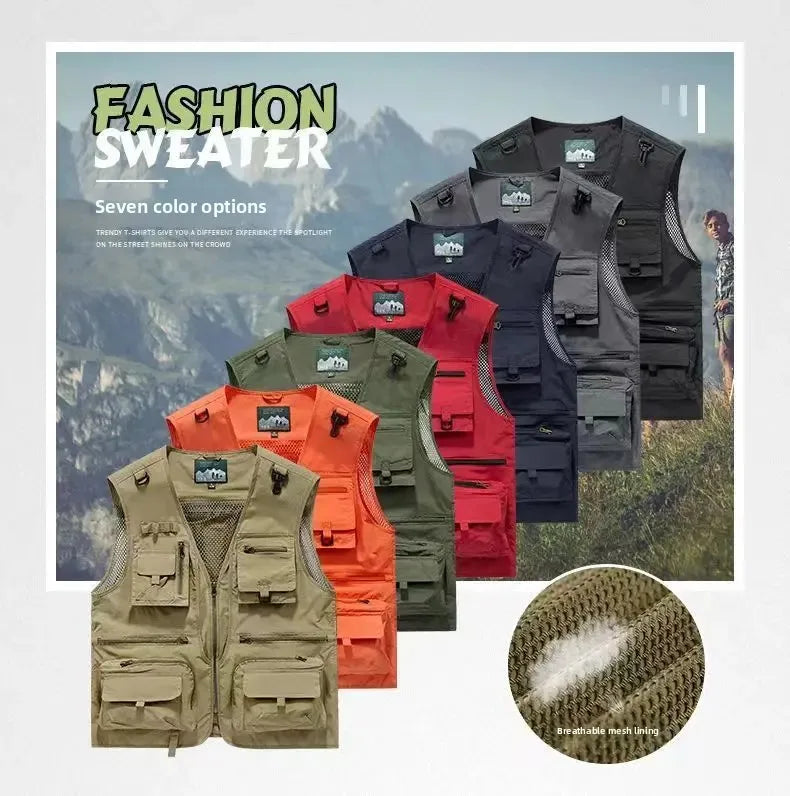 Gilet Homme Multi-Poches en Maille — Modèle 8512 - BLACKBEARD OUTDOOR INDUSTRIES