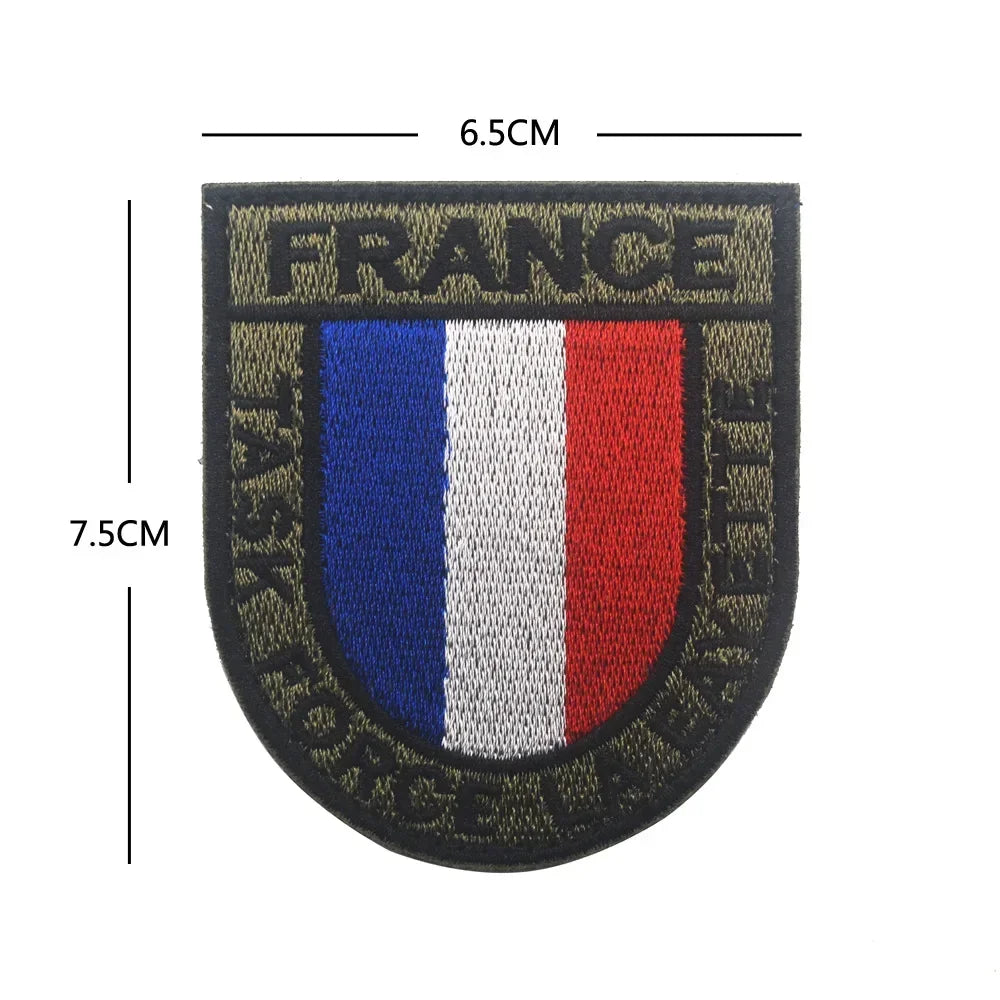 Patch Drapeau France IR Réfléchissant – Badge Tactique Brodé pour Casquette, Sac, Brassard - BLACKBEARD OUTDOOR INDUSTRIES