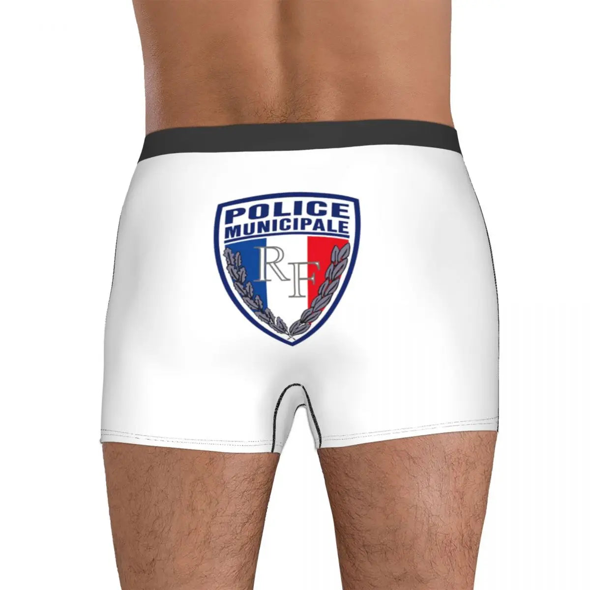 Boxer Homme Insigne Police Municipale – Sous-vêtement Original et Confortable - BLACKBEARD OUTDOOR INDUSTRIES