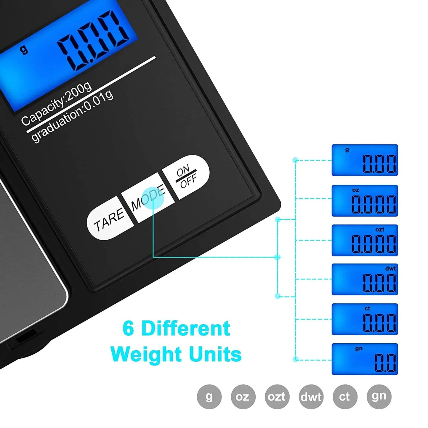 Mini Balance de Précision Numérique 0.01g – Échelle Électronique Portable pour Or, Bijoux, Poudres & Plus Ma boutique