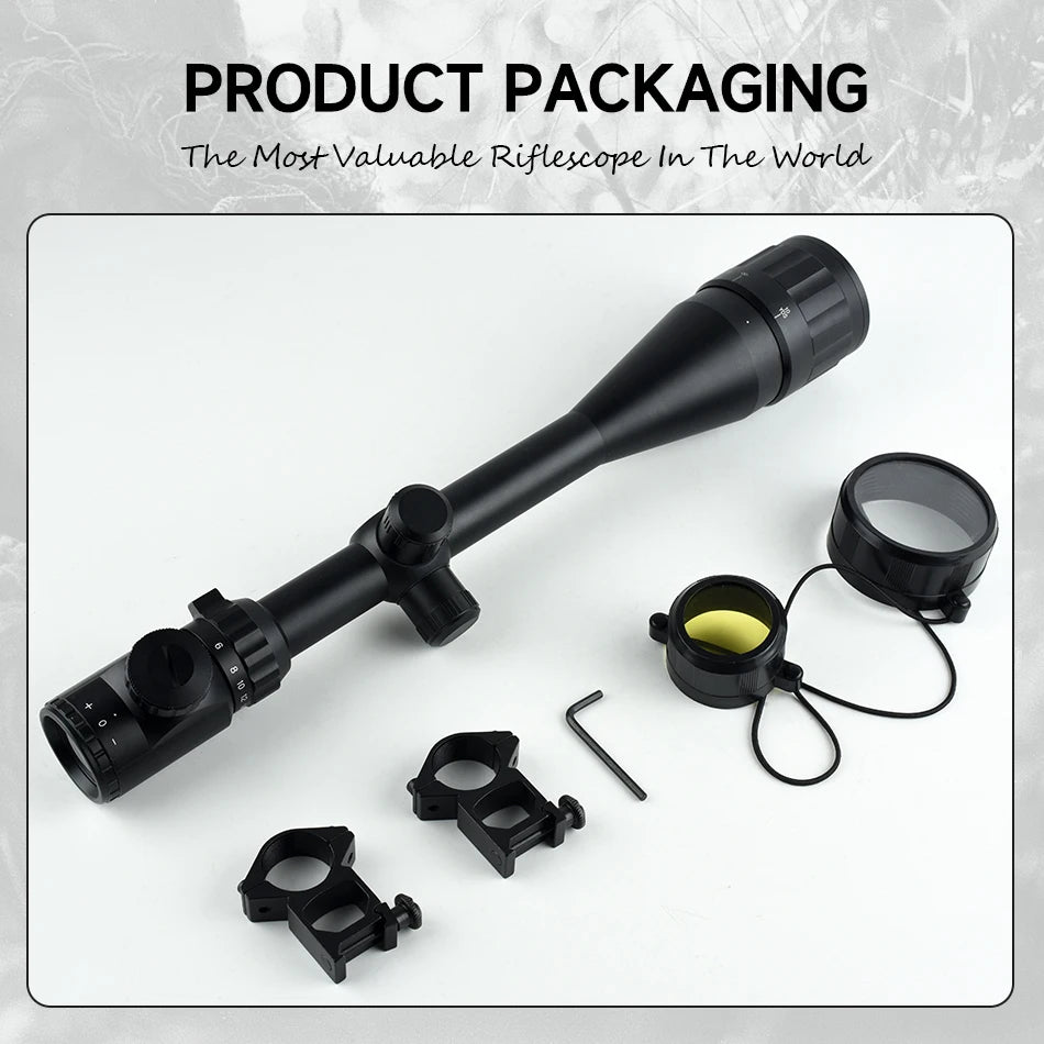 Lunette de Visée Tactique SFP 4-16X44 / 6-24X50 / 10-40X50 avec Réticule Illuminé Rouge & Vert, Réglage Parallaxe - BLACKBEARD OUTDOOR INDUSTRIES