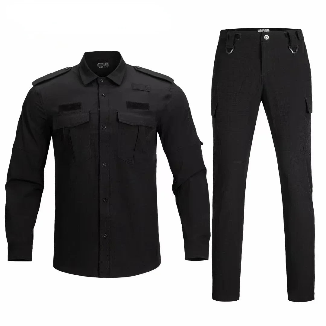 Ensemble Tactique Homme 2 Pièces - T-shirt et Pantalon à Séchage Rapide pour Printemps et Été BLACKBEARD OUTDOOR INDUSTRIES