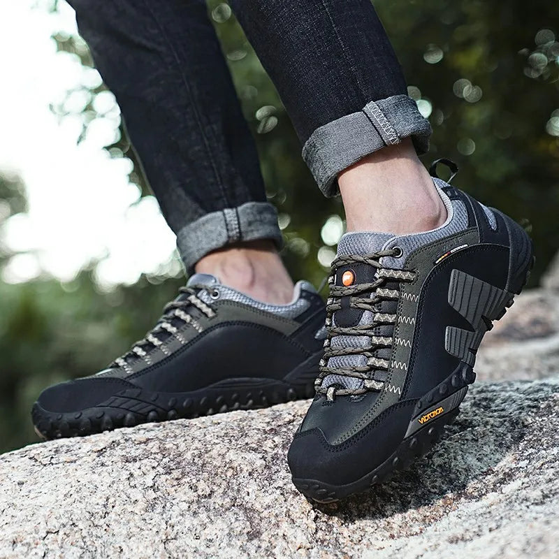 Chaussures de Randonnée Imperméables – Trekking Outdoor Unisexe | Printemps & Mi-saison | Cuir Véritable - BLACKBEARD OUTDOOR INDUSTRIES