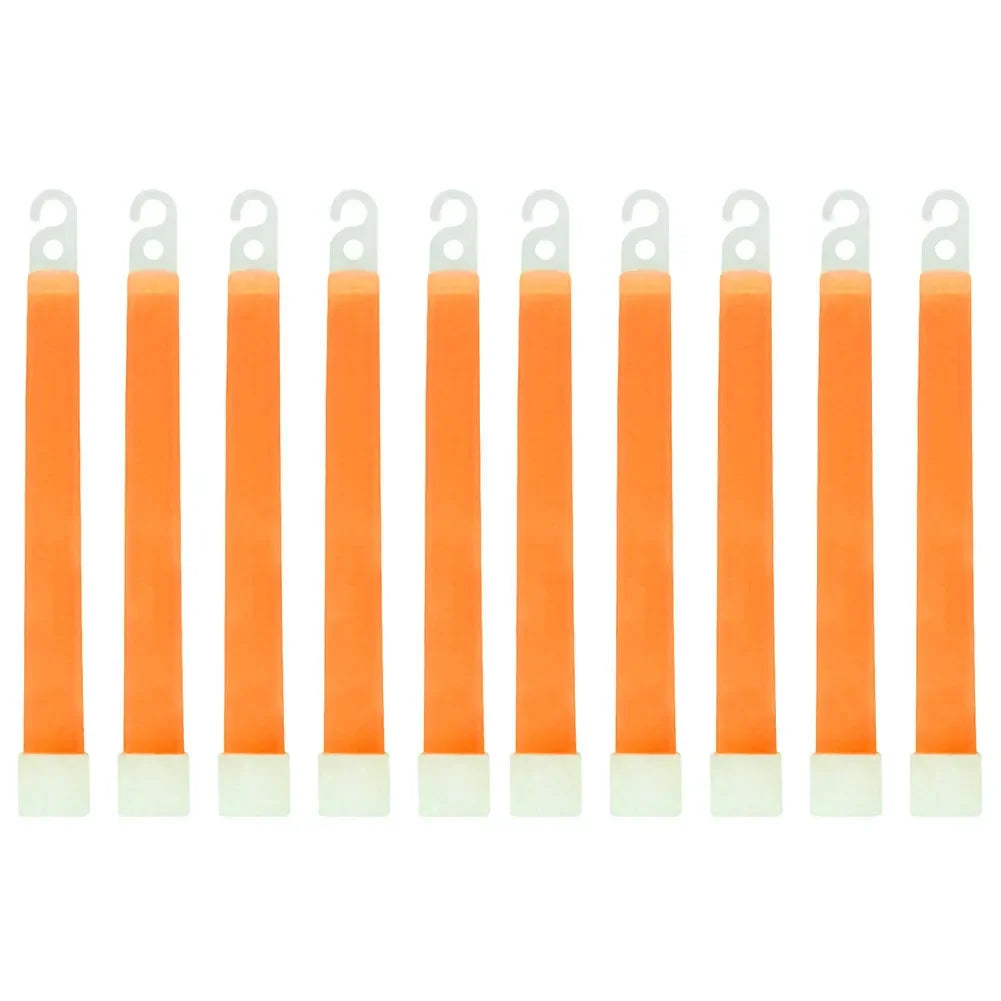 Lot de 50 Bâtons Lumineux Fluorescents 15 cm Équipement de Survie Militaire | Camping, Randonnée, SOS, Urgence, Fête | - BLACKBEARD OUTDOOR INDUSTRIES
