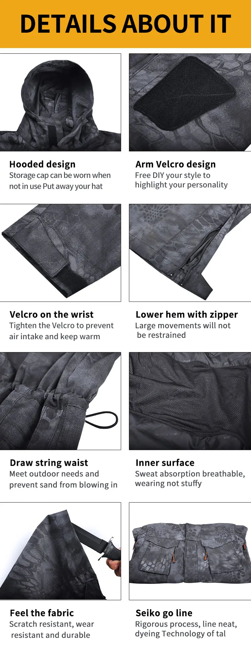 Veste Tactique Homme M65 | HAN WILD – Imperméable, Coupe-Vent, Multifonction - BLACKBEARD OUTDOOR INDUSTRIES