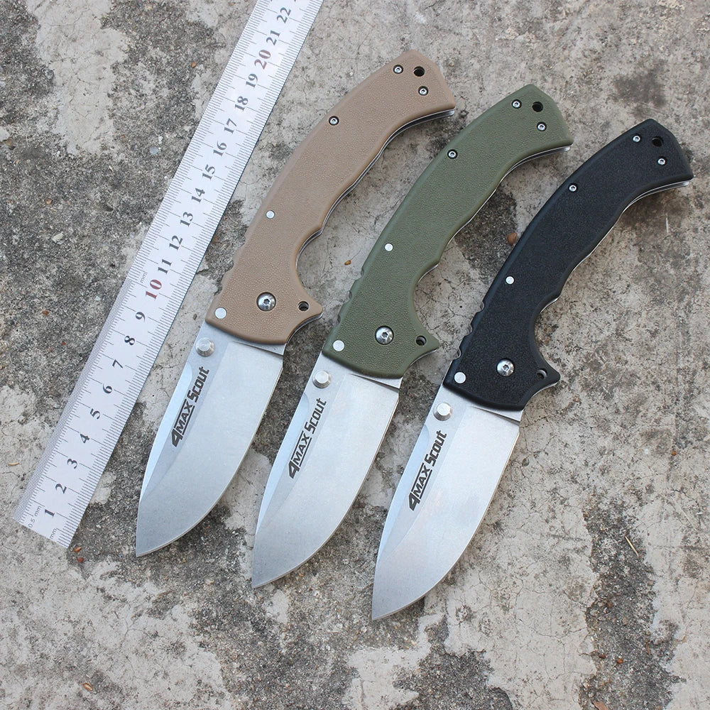 Couteau Pliant Cold 62RQ – Acier AUS-10A | Couteau Tactique Militaire Poche EDC | 21,9 cm - BLACKBEARD OUTDOOR INDUSTRIES