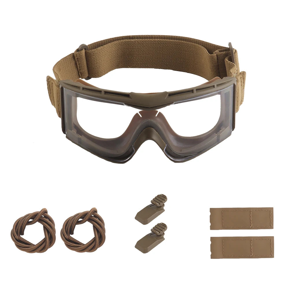 Lunettes Tactiques W810 – Protection Balistique Anti-UV – Antipoussière et Antivent – Pour Airsoft, Moto, Ski, Randonnée et Tir - BLACKBEARD OUTDOOR INDUSTRIES