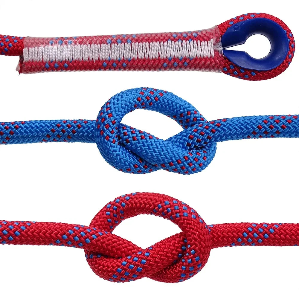 8mm Safety Life Rope Climbing Rope Static Rock Mountaineering Rope Outdoor Survival Fire Escape Car Rescue 10m 20m 30m 40m - BLACKBEARD OUTDOOR INDUSTRIES