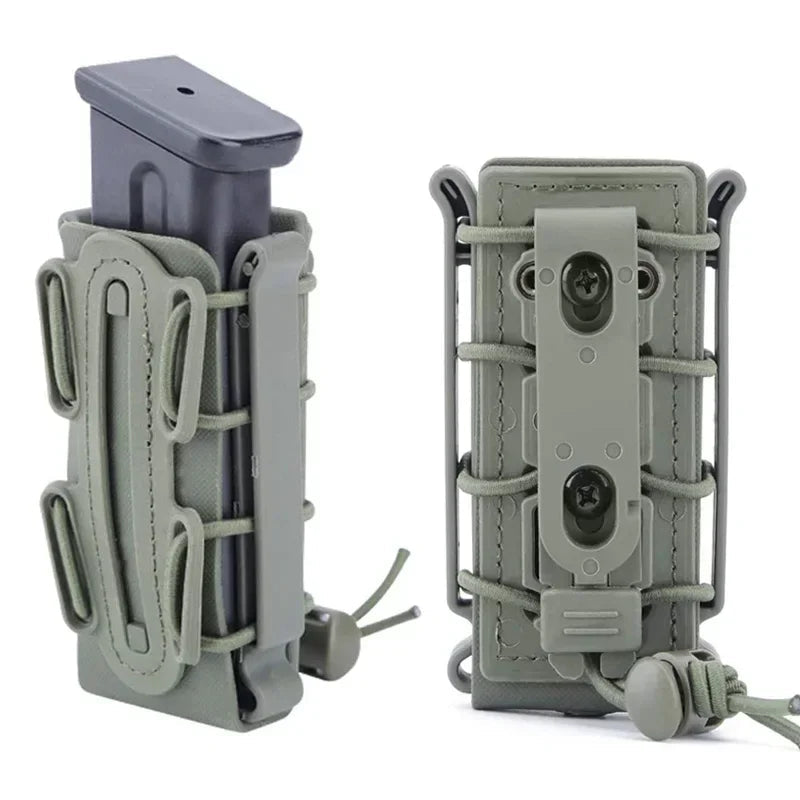 Poche à Chargeur Tactique Molle pour Magasin de Pistolet 9mm avec Clip de Ceinture (Compatible G17, G19, M9, P226) BLACKBEARD OUTDOOR INDUSTRIES