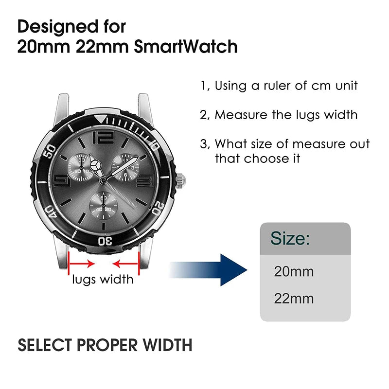 Bracelet en Silicone pour Montre Amazfit (20mm/22mm) BLACKBEARD OUTDOOR INDUSTRIES