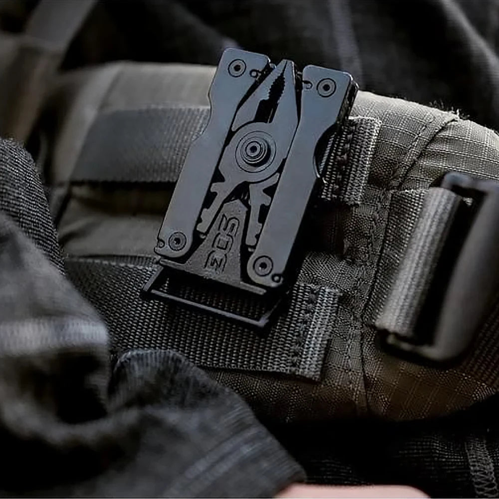 SOG Sync I Traveler EDC Multi-tool with 10 Survival Tools, Tactical & Outdoor Camping Supplies, Portable Travel & Hiking Kit Set BLACKBEARD OUTDOOR INDUSTRIES