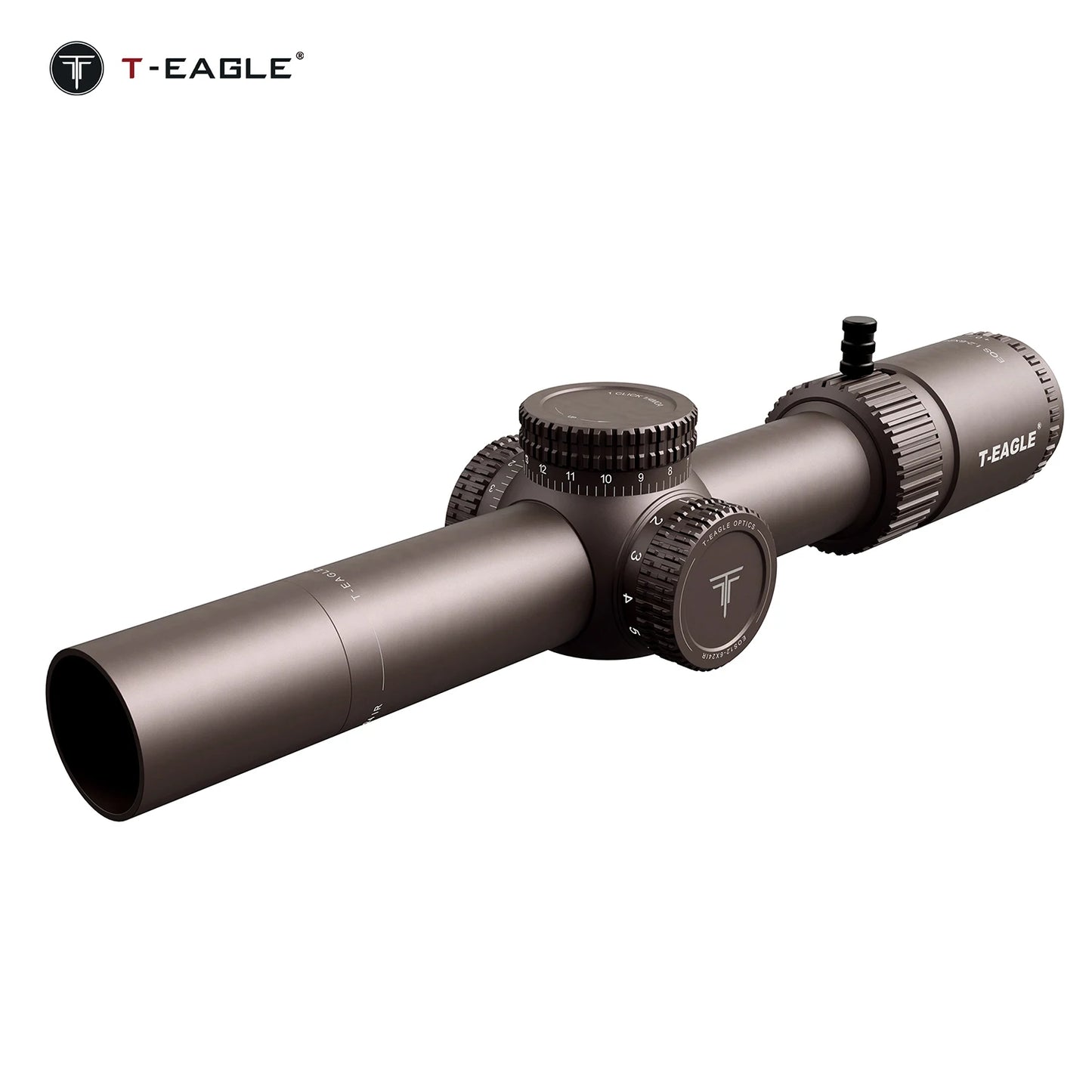 T-EAGLE EOS 1.2-6x24 IR - Lunette de Précision Tactique pour Fusil de Chasse avec Réticule Illuminé, Viseur Collimateur et Support Picatinny - BLACKBEARD OUTDOOR INDUSTRIES