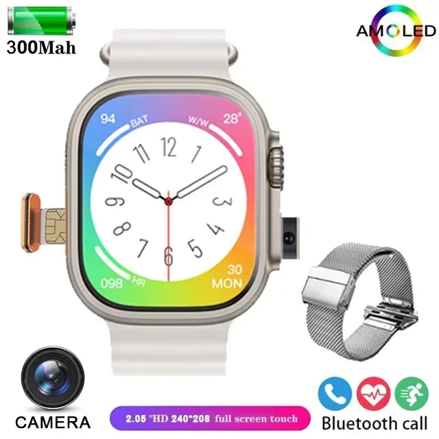 Montre Connectée 2025 PENGAGAR T83 4G — GPS, Android/iOS, Caméra, ECG - BLACKBEARD OUTDOOR INDUSTRIES