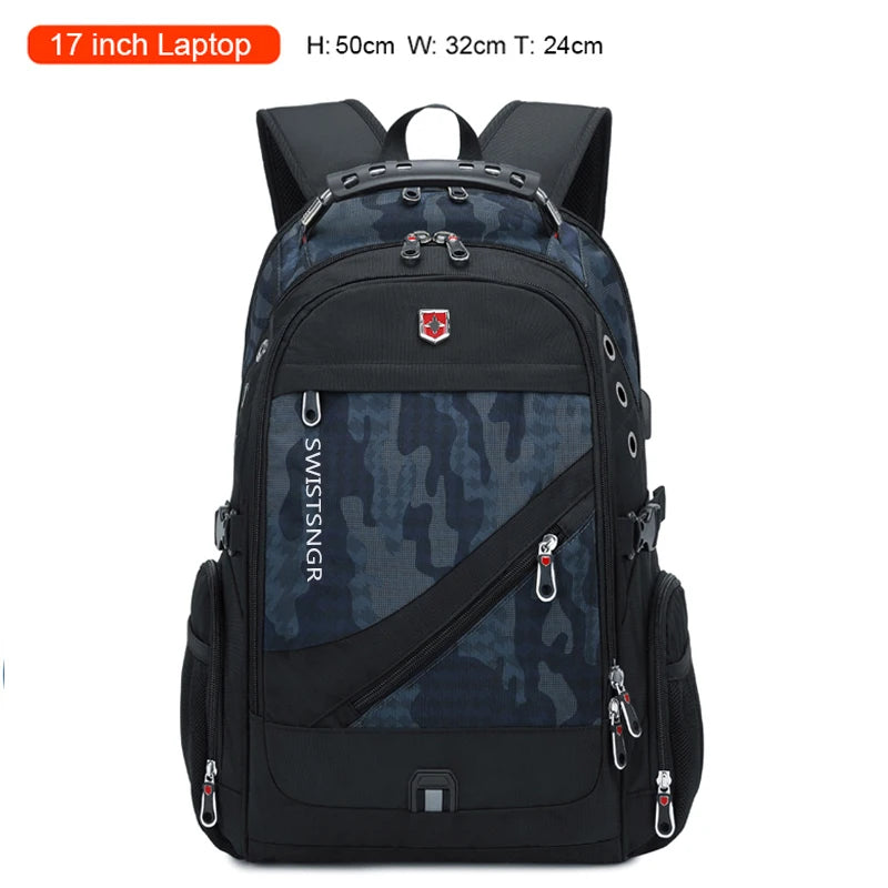 Sac à Dos Ordinateur Étanche 2025 – 17"/20" | Grande Capacité, USB, Antivol | Homme & Femme - BLACKBEARD OUTDOOR INDUSTRIES