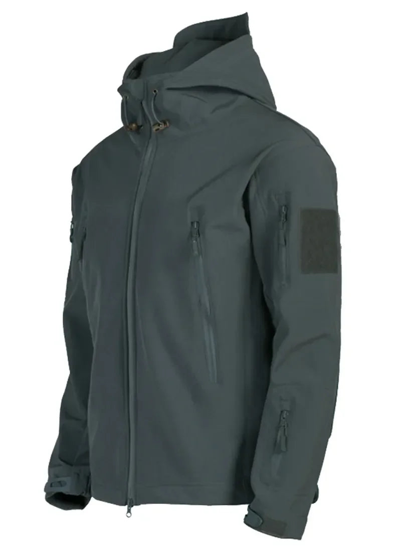 Veste Tactique Homme Softshell Techwear Coupe-Vent | Imperméable | Respirante | Polaire Intérieure | Capuche | 4 Saisons - BLACKBEARD OUTDOOR INDUSTRIES