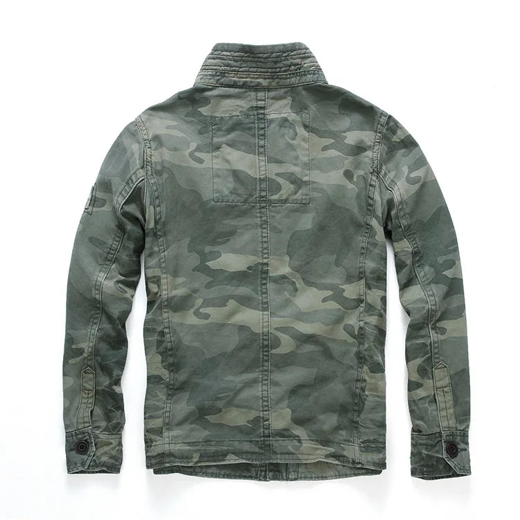 Veste Homme M65 Denim Rétro – Cargo Multi Poches – Style Militaire Outdoor Casual - BLACKBEARD OUTDOOR INDUSTRIES