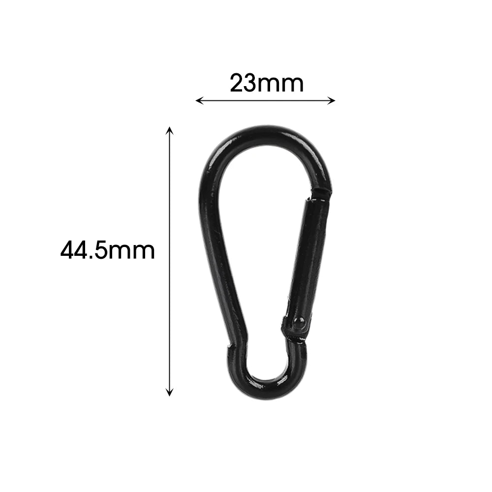 Mini Mousqueton en Alliage d'Aluminium – Lot de 10/50 pièces | Clip D-Type Pratique et Résistant pour Clés, Camping et Outdoor - BLACKBEARD OUTDOOR INDUSTRIES