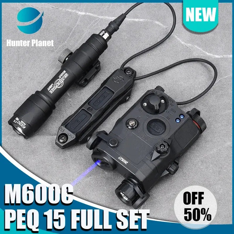 PEQ-15 Equipement Laser Puissant pour Airsoft – Laser Rouge/Vert/Bleu + IR Light + Flashlight M600C Ma boutique