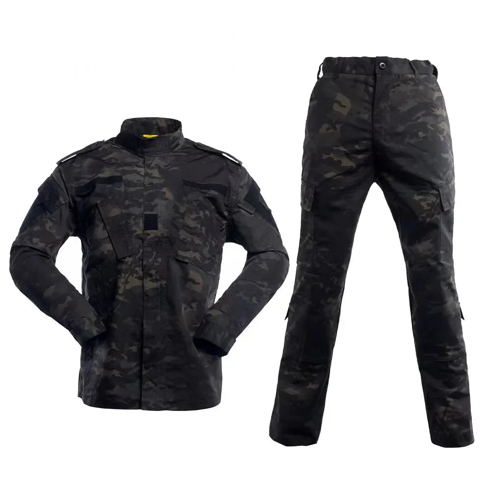 Uniforme Tactique Camouflage - Costume de Chasse et de Randonnée en Bleu Marine, Vêtement de Travail Camouflé - BLACKBEARD OUTDOOR INDUSTRIES