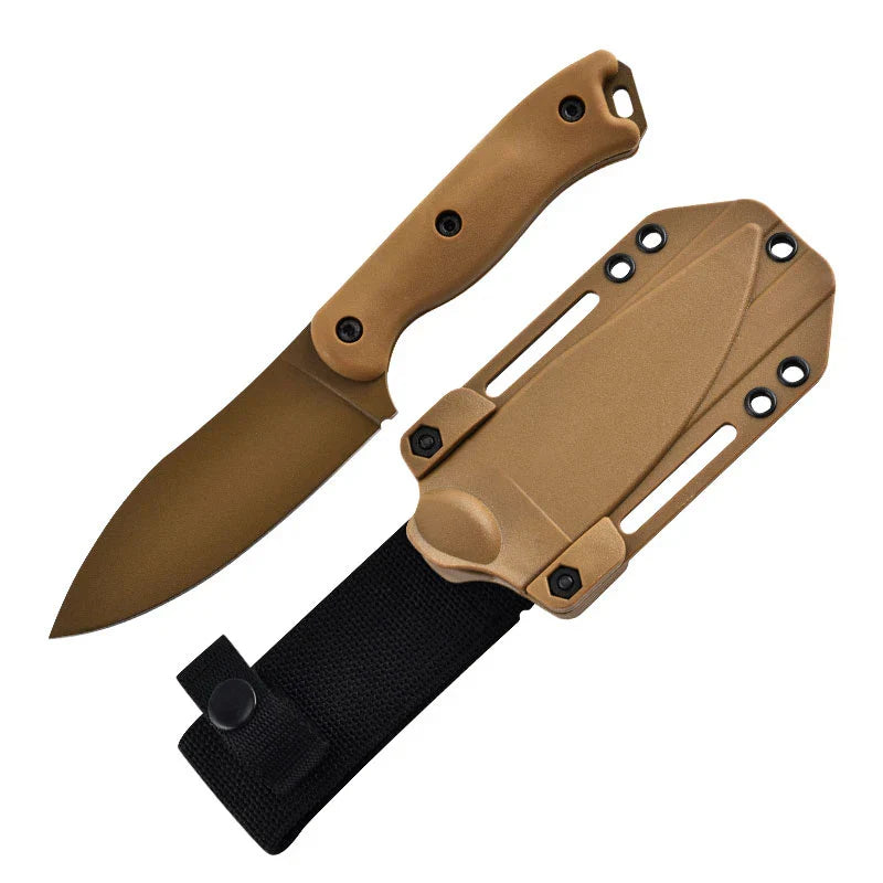 Couteau Tactique Fixe BK 19 – Lame Inox & Manche Fibre Nylon | Avec Étui Kydex - BLACKBEARD OUTDOOR INDUSTRIES