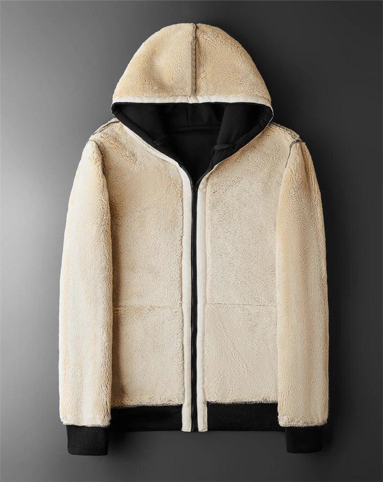 Veste Hiver Homme/Femme à Capuche — Polaire Épaisse Intérieure en Laine d'Agneau - BLACKBEARD OUTDOOR INDUSTRIES