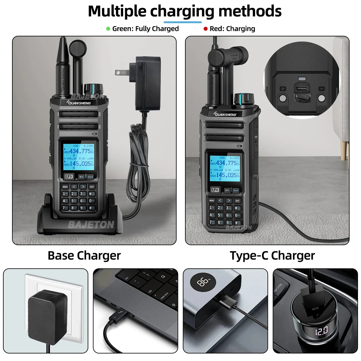 Talkie Walkie Quansheng TK11(5) Digital – Puissance 5-10W | DTMF/CTCSS/DCS | VOX | 10 Sets de Jammers Ma boutique