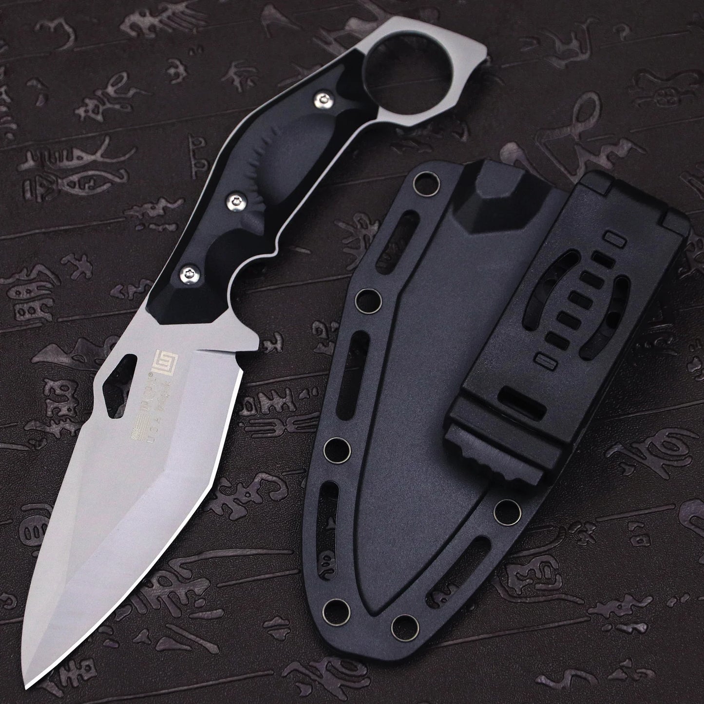 WPKOPYA™ Couteau Tactique de Survie – Lame Fixe 21 cm - BLACKBEARD OUTDOOR INDUSTRIES