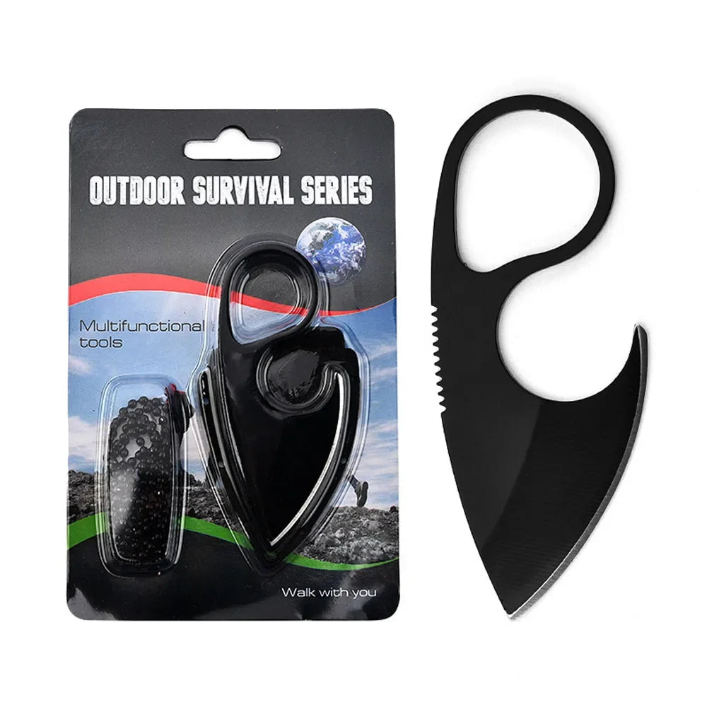 Couteau de Poche Miniature en Acier Inoxydable EDC – Outil Portable Multifonction pour Défense Personnelle, Camping et Survie - BLACKBEARD OUTDOOR INDUSTRIES