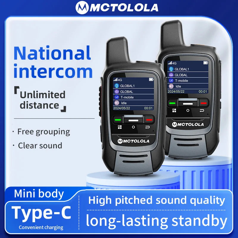 Talkie Walkie MOTOLOLA Global - 4G PoC USB (Modèle MT-300) - BLACKBEARD OUTDOOR INDUSTRIES