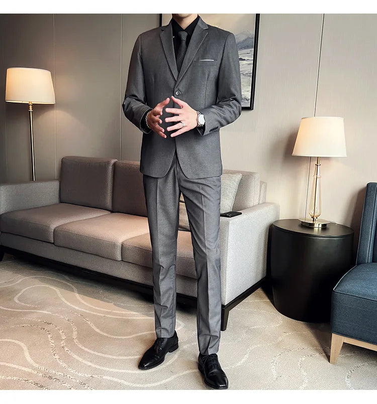 Costume Homme 3 Pièces - Élégant et Classique, Idéal pour Mariage et Événements Formels - Taille S-6XL BLACKBEARD OUTDOOR INDUSTRIES