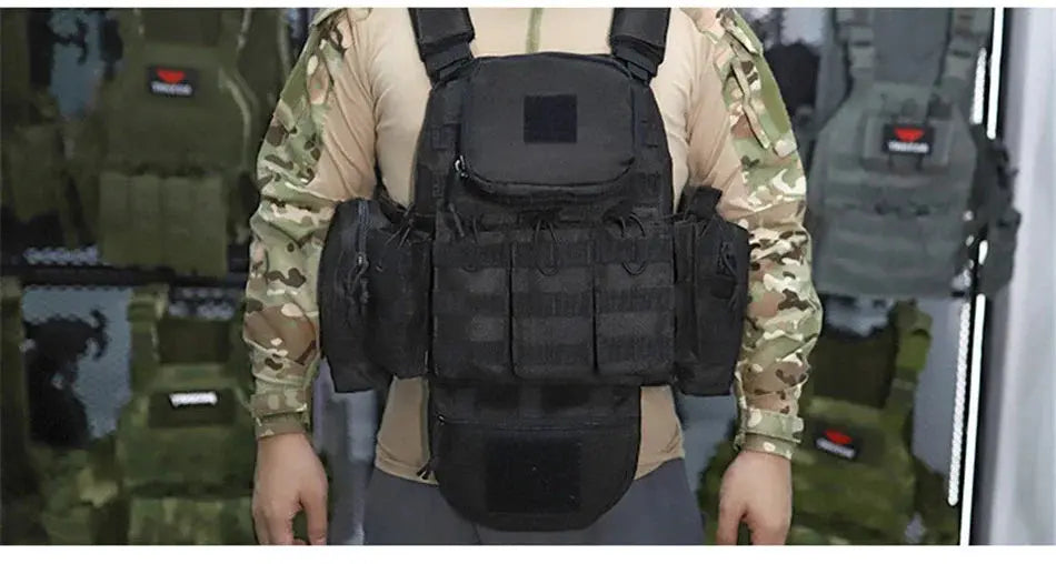 YAKEDA Plate Carrier Tactique – Gilet Modulaire avec Poches Incluses Ma boutique