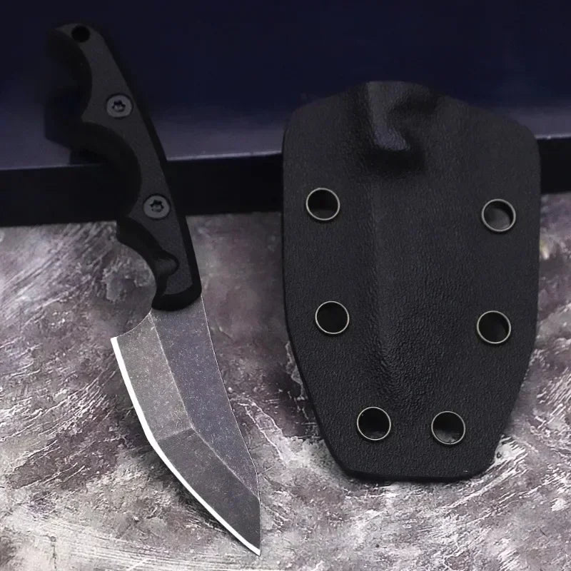 Couteau droit de poche 2024 EDC – Outil outdoor haut de gamme, lame 440C + manche G10, mini couteau pour camping et randonnée - BLACKBEARD OUTDOOR INDUSTRIES